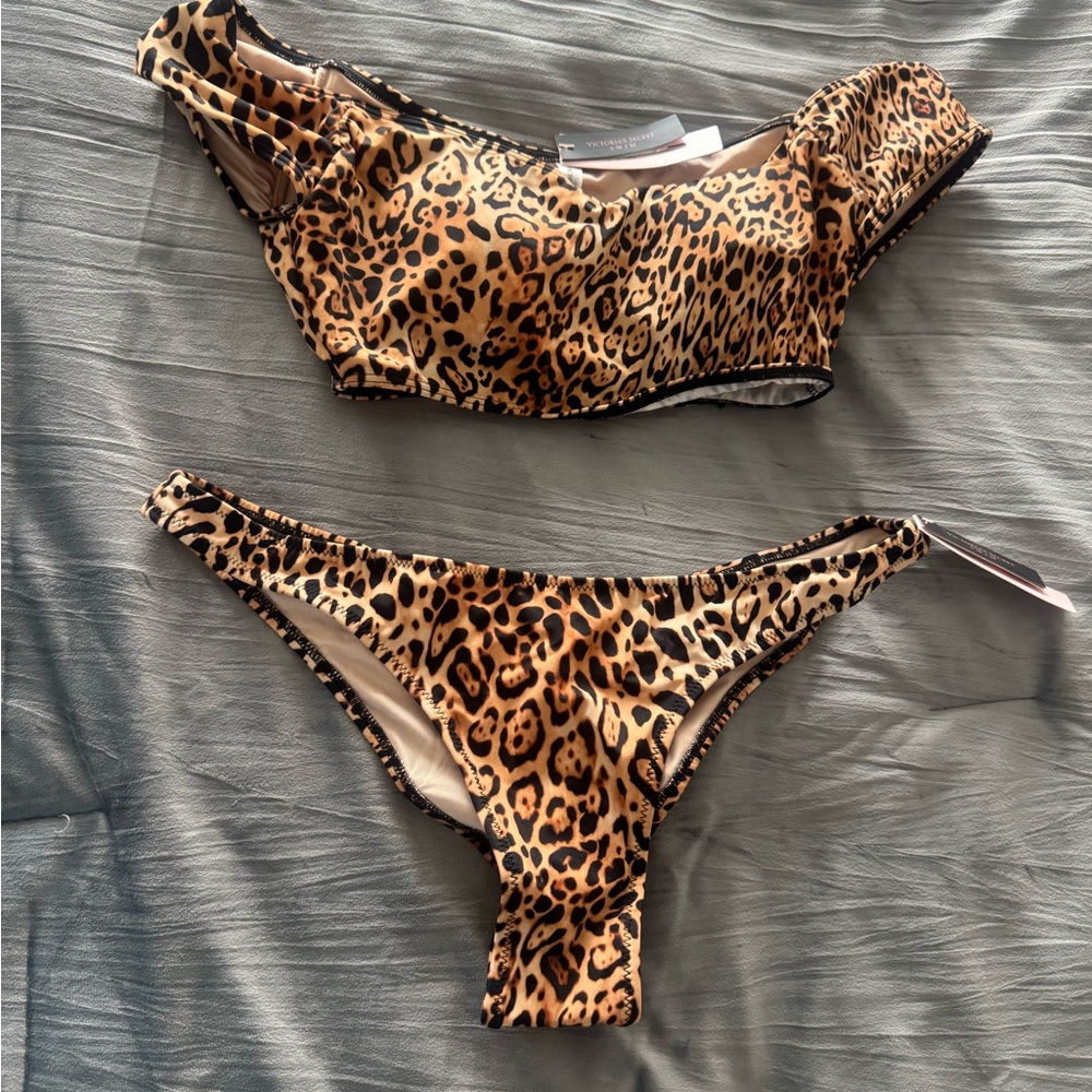 NWT Victoria's Secret Leopard Print 2 piece Bikini